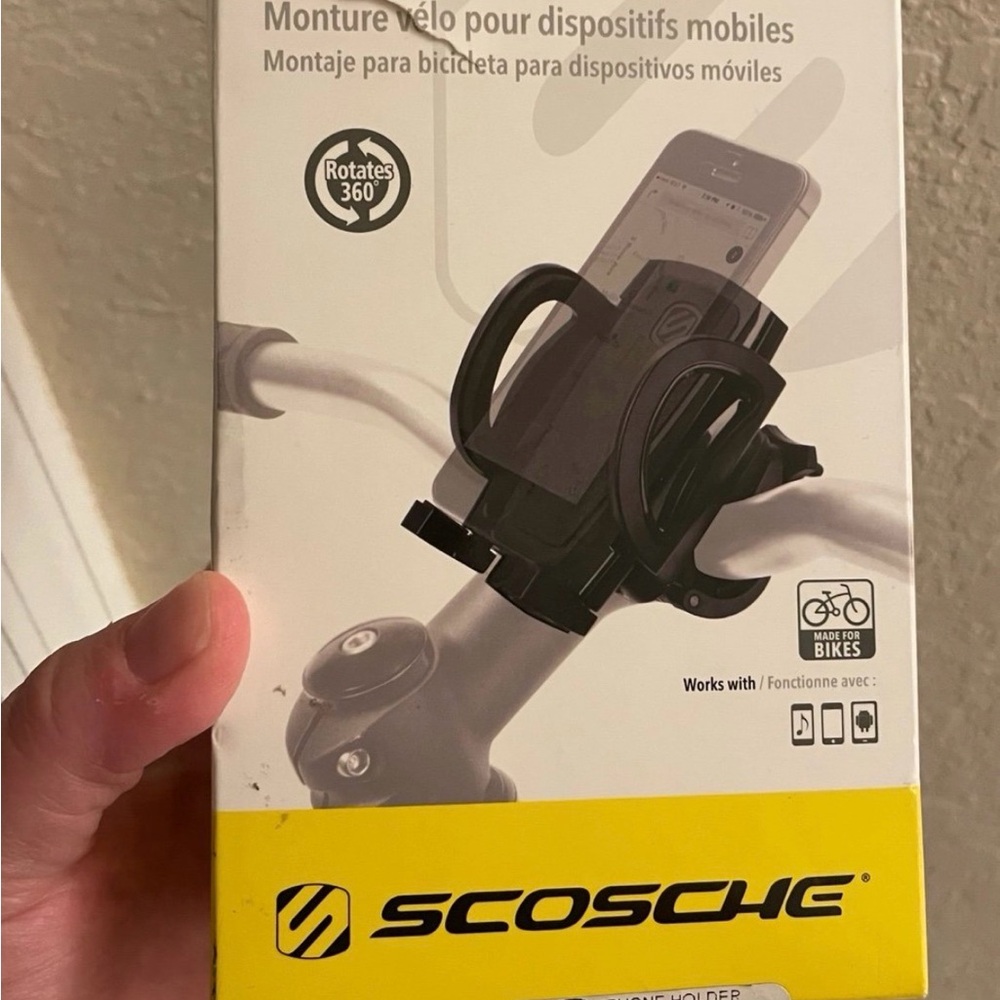 Scosche Black Bike Mount for Mobile Devices OPENED BOX! LOOKS GREAT!!